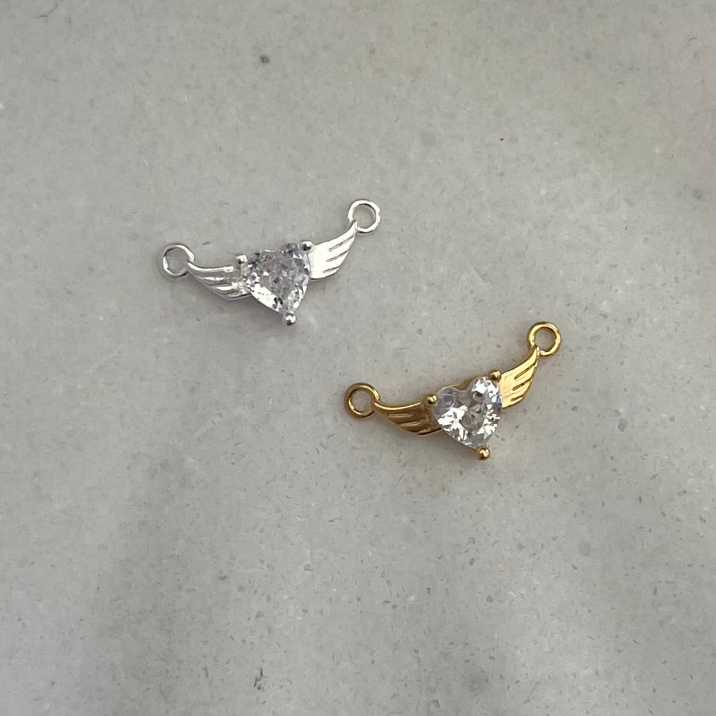 Angelwing Connector • Cubic Zirconia