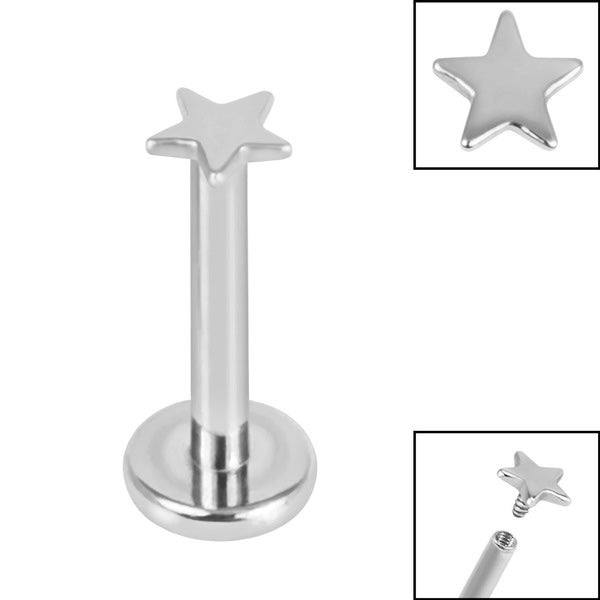 Star Labret - Silver