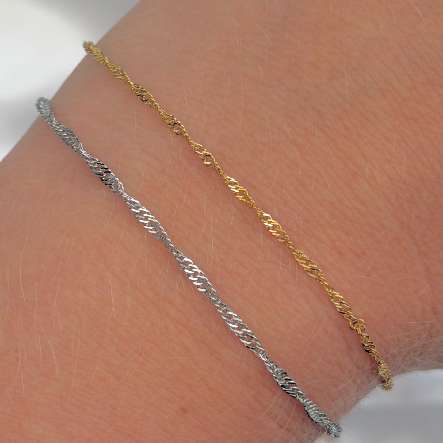 Singapore Rope Chain • Stainless Steel