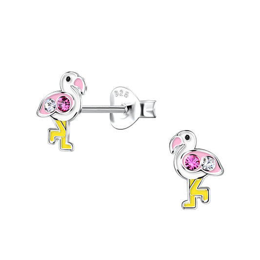 Flamingo Crystal Studs