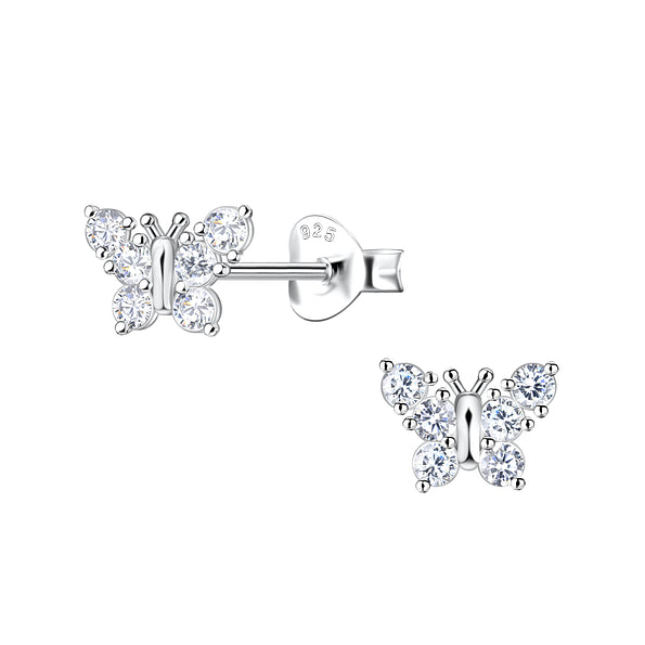 Butterfly Studs Cubic Zirconia