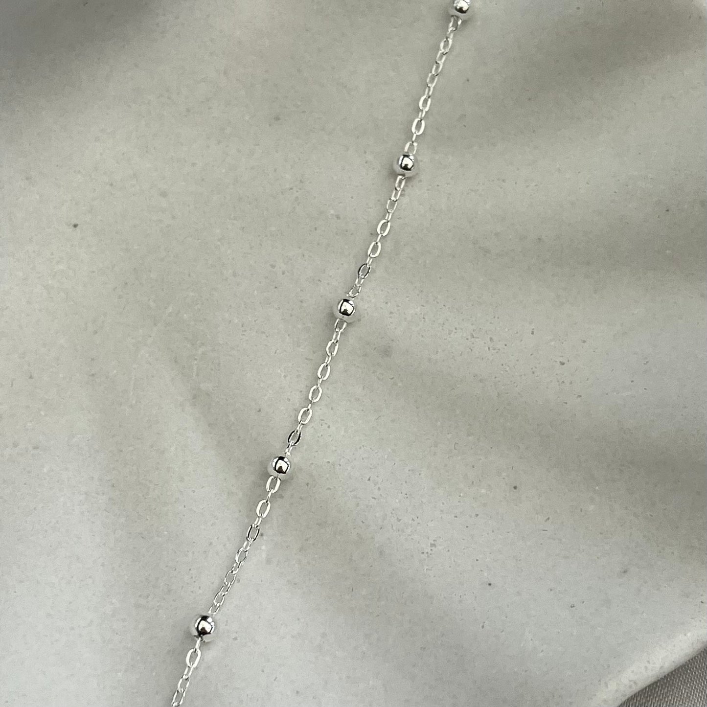 Silver Satellite Chain • 1.3mm with 3mm Balls