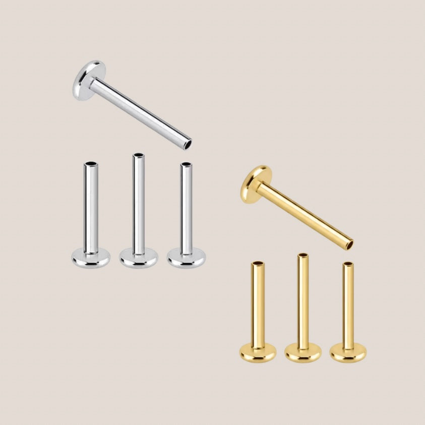 Labret Post • Internally Threaded