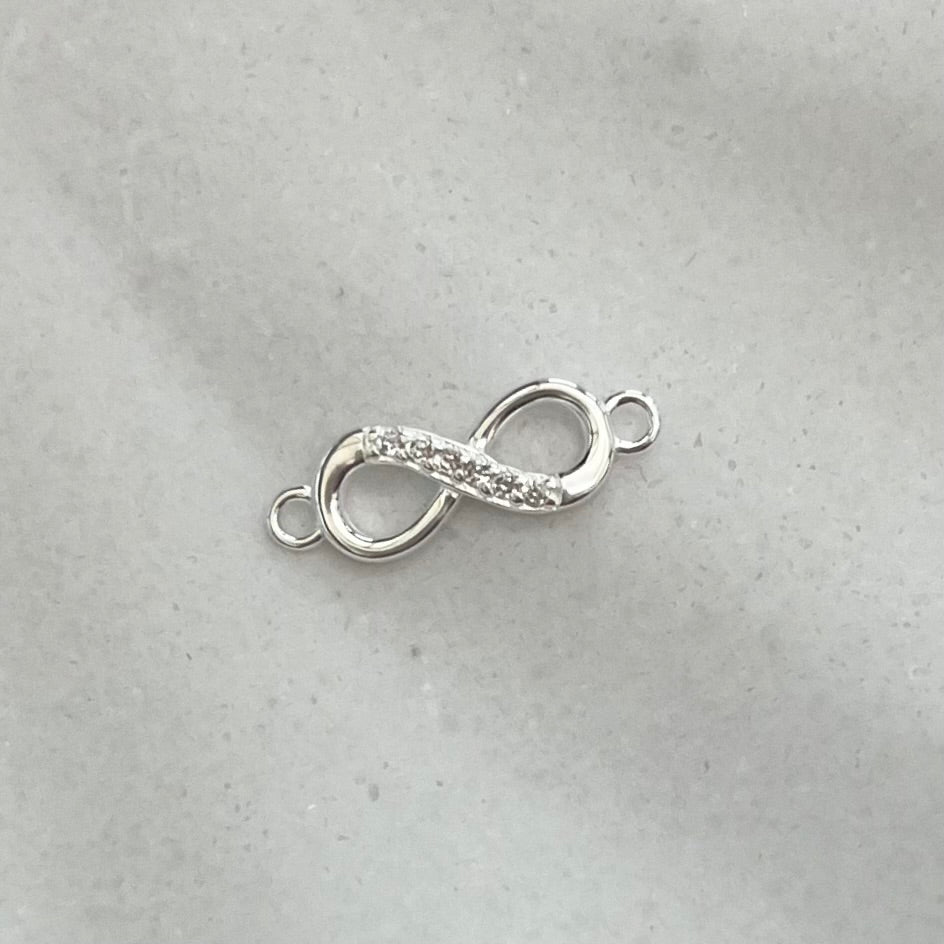 Infinity Connector • Cubic Zirconia