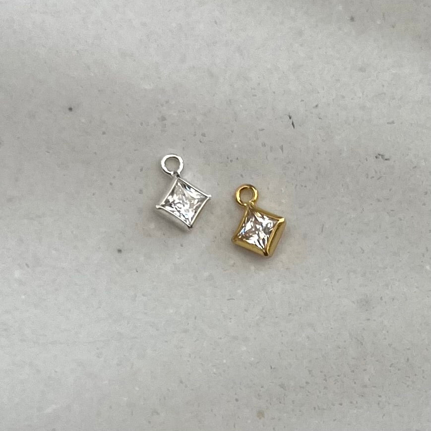 Diamond Charm • Cubic Zirconia
