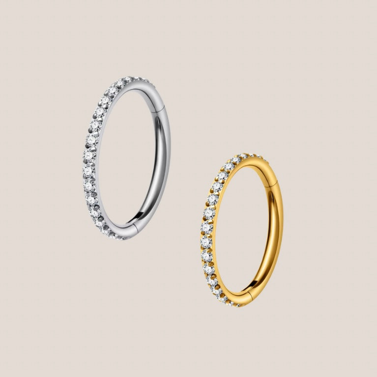 Clicker Ring • Diamanté Paved