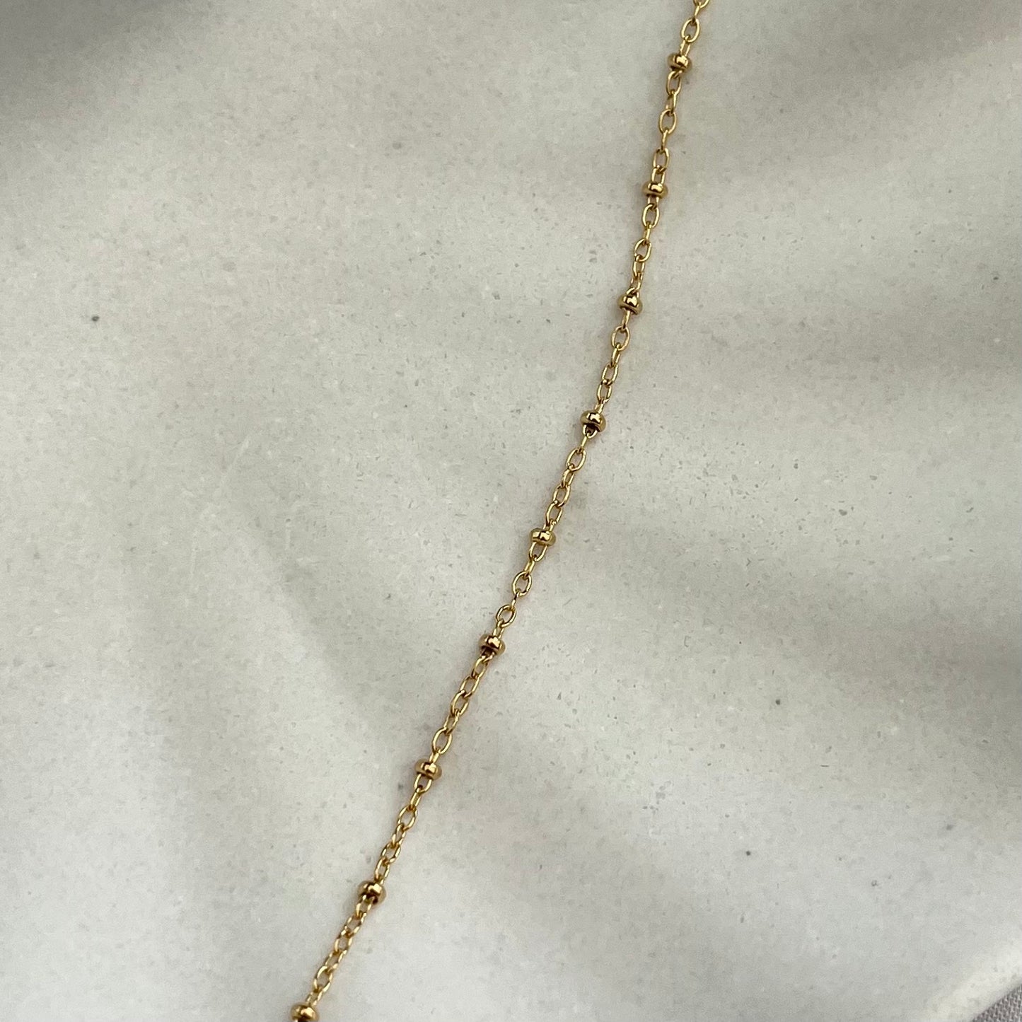 Gold Satellite Chain • 1.35mm with 2mm Balls
