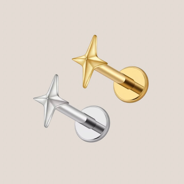 Shooting Star Cubic Zirconia Labret