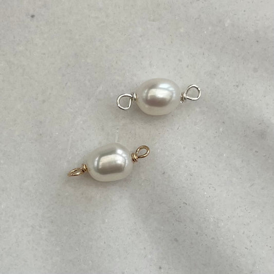 Freshwater Pearl Connector • Oval