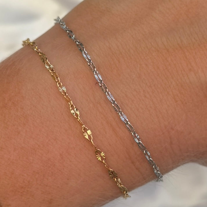 Starburst Lip Chain • Stainless Steel